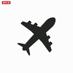 Obraz premium Airplane icon vector . Travel sign