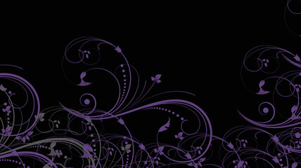 swirl purple color design on black background.