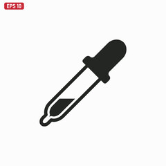 Pipette icon vector . Dropper sign