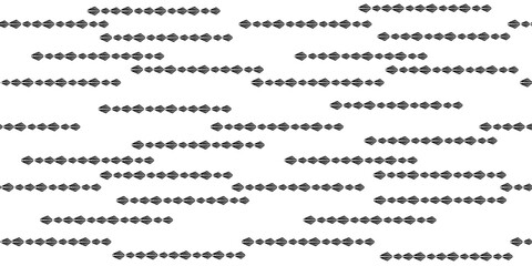 Black hand drawn stripes seamless monohrome pattern. Different elements