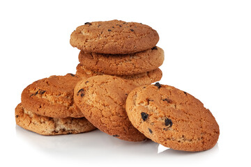 Cookies on a white background