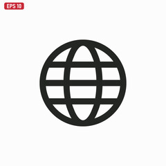 World icon vector . Globe sign