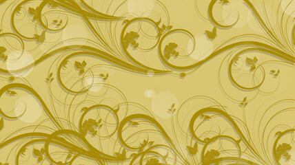 swirl yellow color design background.