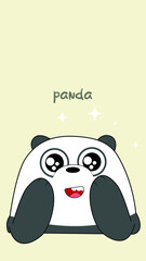 cute panda cartoon © fachrul