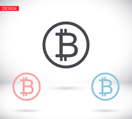 bitcoin icon . vector bitmain . illustration bitcoin . 10 eps bitcoin . simple image bitcoin