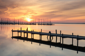 Fototapeta premium Pier am Steinhuder Meer