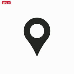 Location icon vector . Map pin sign