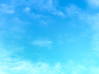 blue sky with beautiful natural white clouds