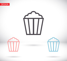 popcorn 10 bond icon design vector graphic