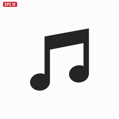 Music note icon . Note sign