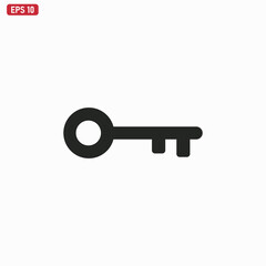 Key icon vector . Lock sign