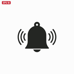 Bell icon vector . notification sign