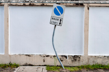 Traffic sign pole 