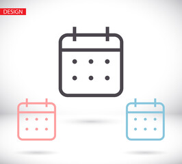 calendar 10 eps bond icon design vector graphics