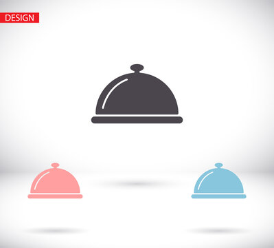 Restaurant cloche vector icon , design Restaurant cloche . illustration Restaurant cloche . Best Restaurant cloche
