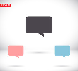 SMS mail vector icon. mail to receive SMS icon. mail to send SMS icon. mail for reading SMS flat