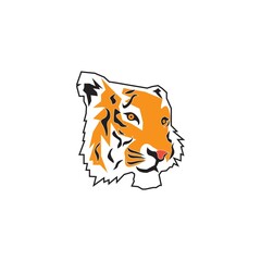 Fototapeta na wymiar Tiger head logo template vector icon design