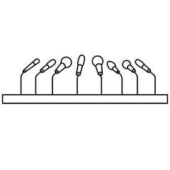 Press Conference Microphones