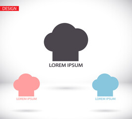 Chef hat line vector icon, outline vector sign, vector icon linear style pictogram isolated on white. vector icon Cuisine symbol, logo illustration.