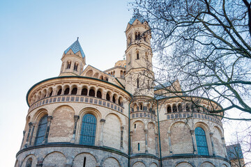 Naklejka premium Antique building view in Cologne city, Germany.