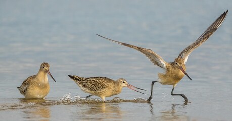 trzy szlamniki © dejuna