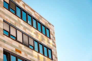 Building view in Cologne city, Germany.