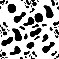 cow spots seamless pattern. Endless texture wallpaper,printing on fabric