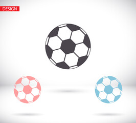 Fototapeta premium Soccer ball vector icon. Soccer ball isolated on a white background. Vector logo illustration.vector icon Football sport symbo