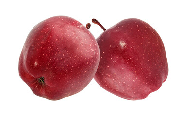 Fresh red apple isolated on white background with clipping path