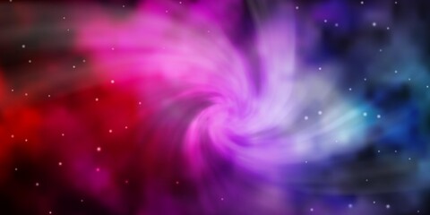 Dark Pink, Green vector pattern with abstract stars. Blur decorative design in simple style with stars. Pattern for new year ad, booklets.