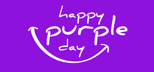 Purple day ribbon or month awareness november or april. World epilepsy day. Alzheimer disease, down, pancreatic cancer, fibromyalgia syndrome against. Vector solidarity ribbons symbol icons. Lupus day