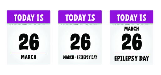 Purple day ribbon or month awareness november or april. World epilepsy day. Alzheimer disease, down, pancreatic cancer, fibromyalgia syndrome against. Vector solidarity ribbons symbol icons. Lupus day