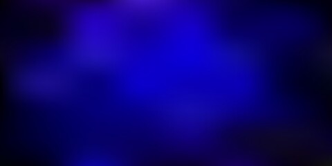 Dark blue, red vector gradient blur backdrop.