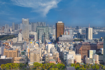 Fototapeta premium Tokyo Skyline, japan city cityscape at twilight, Tokyo is the world's most populous metropolis.