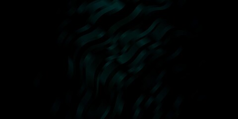 Dark Green vector background with bows. Colorful abstract illustration with gradient curves. Design for your business promotion.