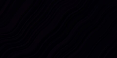 Dark Purple vector pattern with lines. Abstract illustration with gradient bows. Best design for your posters, banners.
