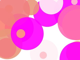 Abstract pink circles illustration background