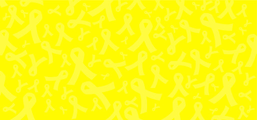 Hope awareness yellow or gold ribbon icon doodles World childhood cancer month, medical symbol in September. child, children symbol of suicide prevention, or endometriosis Sarcoma, bone cancer ribbons