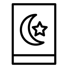 ramadan line style icon. very suitable for your creative project