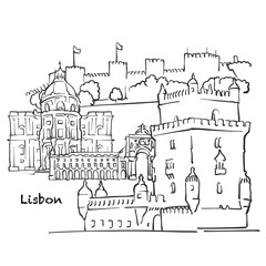 Famous buildings of Lisbon