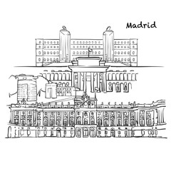 Famous buildings of Madrid
