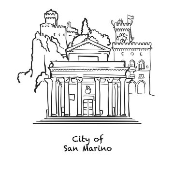 Famous buildings of City of San Marino