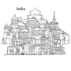 Famous buildings of Sofia