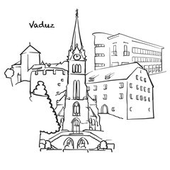 Famous buildings of Vaduz