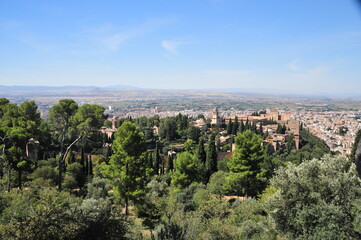 Alhambra palace and fortress of Granada, Andalusia, Spain