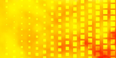 Light Orange vector pattern in square style. Illustration with a set of gradient rectangles. Pattern for websites, landing pages.
