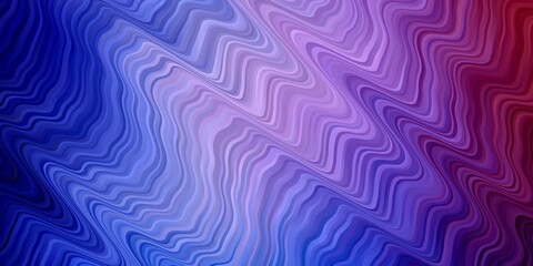 Obraz premium Light Blue, Red vector layout with curves. Illustration in abstract style with gradient curved. Pattern for websites, landing pages.