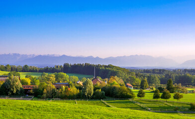 Naklejka premium Bio Hofgut Kerschlach, Bayern, Deutschland