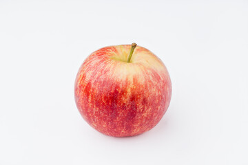 Fototapeta na wymiar Red apple, with white background. Asturias, Spain