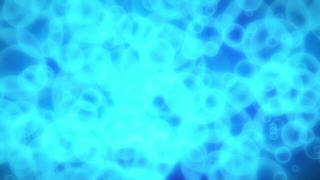 Blue Fuzzy Soapy Bubbles Abstract Background Loop 1